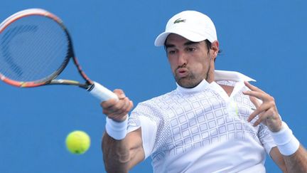 Jérémy Chardy et son fameux coup droit (MAL FAIRCLOUGH / AFP)