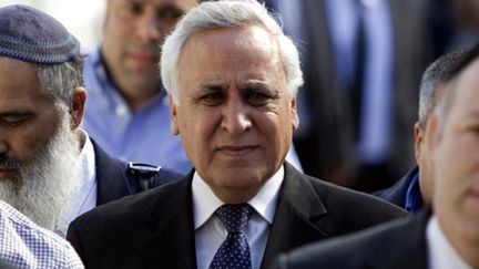 Le président Moshe Katsav (AFP/JACK GUEZ)