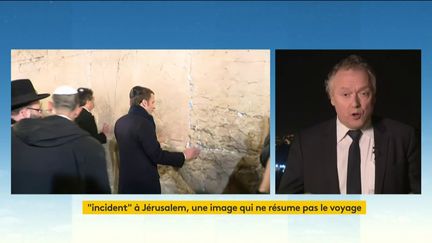 Emmanuel Macron à Jérusalem (FRANCEINFO)