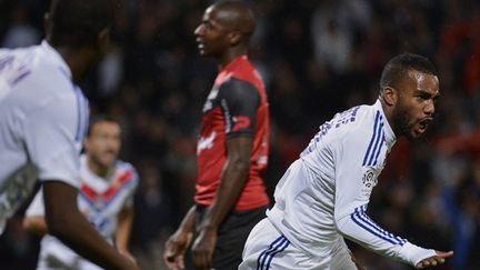 Lacazette vient de marquer pour Lyon (JEFF PACHOUD / AFP)