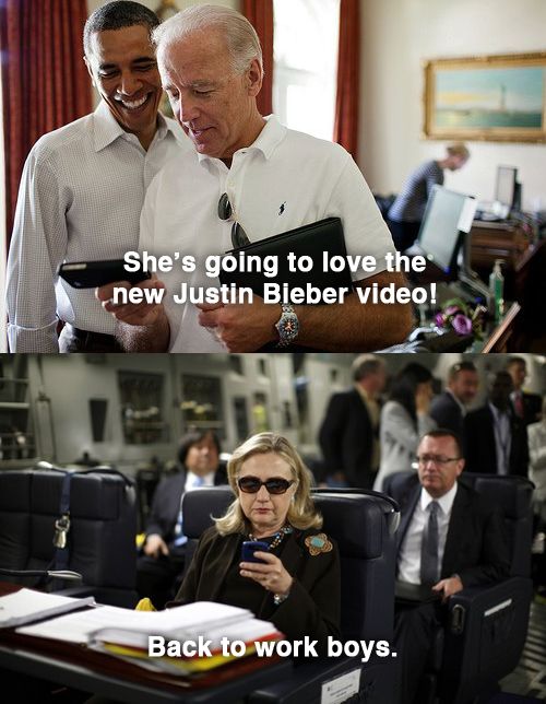 Montage&nbsp;http://textsfromhillaryclinton.tumblr.com/post/20840535068/thanks-to-capitolhillkid-and-adamconner-for (KEVIN LAMARQUE / X00157)