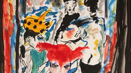 Exposition "Hippolyte Romain : De la peinture, de la mode et du rêve" jusqu'au 18 mars 2016. Galerie Espaces 54. 54, rue Mazarine. 75006 Paris. www.espaces54.com
 (Hippolyte Romain)