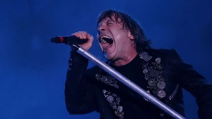 Le chanteur de Iron Maiden Bruce Dickinson à Rock in Rio en 2013.
 (WILTON JUNIOR / Agência Estado / AFP)