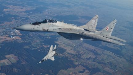 Chasseurs bombardiers MiG-29 (illustration). (RADOSLAW JOZWIAK / AFP)