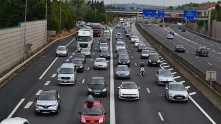 Un embouteillage, le 1er ao&ucirc;t 2015 &agrave; Lyon (Rh&ocirc;ne). (CITIZENSIDE / SYLVAIN THIZY / AFP)