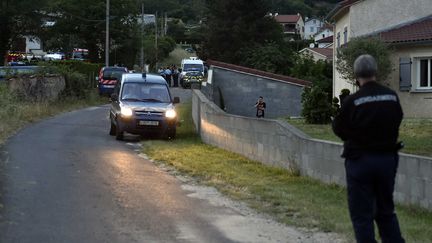 Sur les lieux du drame, le 13 juin 2015 &agrave; Bas-en-Basset (Haute-Loire). (  MAXPPP)