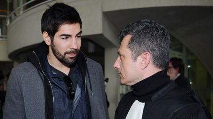 Nikola Karabatic à la sortie du tribunal  (SYLVAIN THOMAS / AFP)