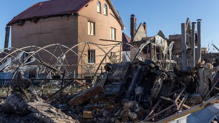 Des dégâts après un tir de missile dans la région d'Odessa, en Ukraine, le 17 novembre 2024. (OLEKSANDR GIMANOV / AFP)