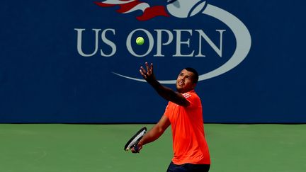 Jo Wilfried Tsonga n'a toujours pas concédé un set durant cet US Open (ELSA / GETTY IMAGES NORTH AMERICA)