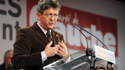 Melenchon au Congrès fondateur du  Parti de Gauche (31 janvier 2009) (© AFP/BORIS HORVAT)