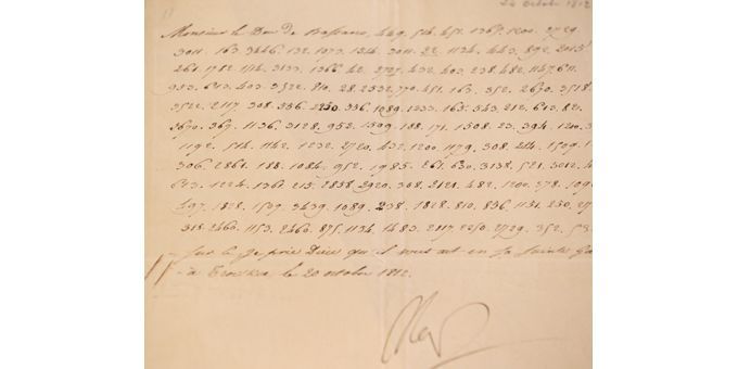 La lettre codée de Napoléon du 20 octobre 1812
 (Kenzo Tribouillard / AFP)