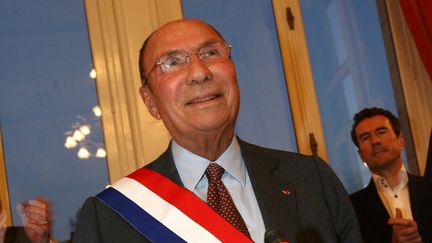 Serge Dassault, à la mairie de Corbeil-Esonnes le 22 mars 2008. (MAXPPP)