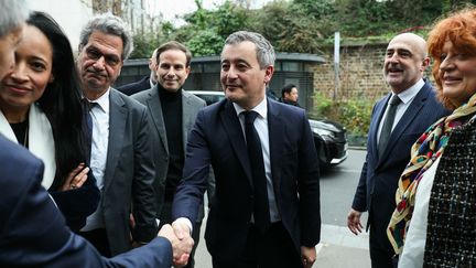 Le ministre de la Justice Gérald Darmanin à son arrivée au tribunal judiciaire de Paris, le 29 décembre 2024. (THOMAS SAMSON / AFP)