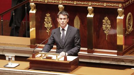 &nbsp; (Manuel Valls devant l'Assemblée mercredi © Maxppp)