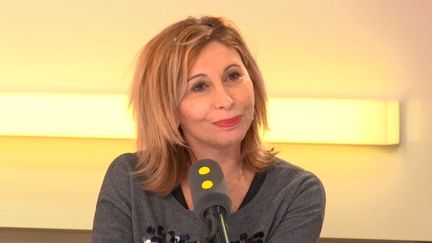 Michèle&nbsp;Benbunan, la PDG de Presstalis, mercredi sur franceinfo. (RADIO FRANCE)