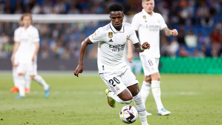 Vinicius Junior during a match between Real Madrid and Getafe, May 13, 2023. (OSCAR BARROSO / SPAIN DPPI)