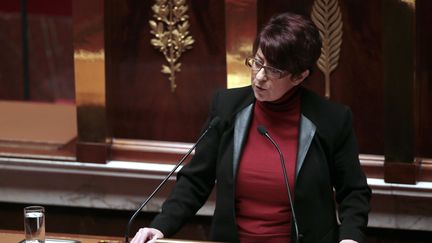 La présidente de la Commission des Affaires sociales, Catherine Lemorton, à l'Assemblée nationale le 29 janvier 2013. (JACQUES DEMARTHON / AFP)