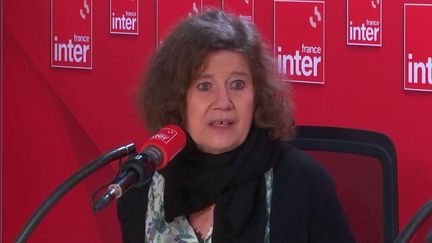 Dominique Simonnot, contrôleuse générale des lieux de privation de liberté (CGLPL), le 31 janvier 2024 sur France Inter. (FRANCE INTER / RADIO FRANCE)