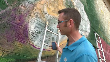 Une fresque géante réalisée par une quinzaine de graffeurs à Landerneau (France 3)