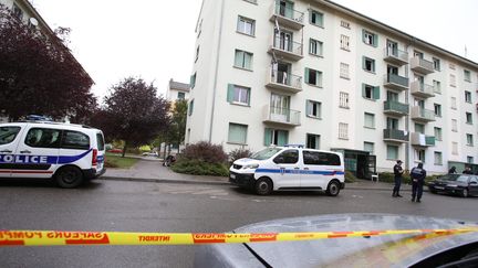 L'incendie s'était déclaré dans un immeuble de Mulhouse dans le quartier de Bourtzwiller, en octobre 2017. (HERVE KIELWASSER / MAXPPP)