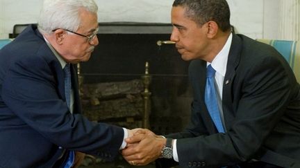 Rencontre Obama-Abbas à la Maison blanche  le 28 mai 2009. (© AFP)