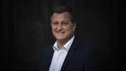 Louis Aliot à Perpignan (Pyrénées-Orientales), le 11 juin 2020. (LIONEL BONAVENTURE / AFP)