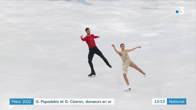 Patinage artistique : Gabriella Papadakis et Guillaume Cizeron remportent leur première médaille d’or olympique