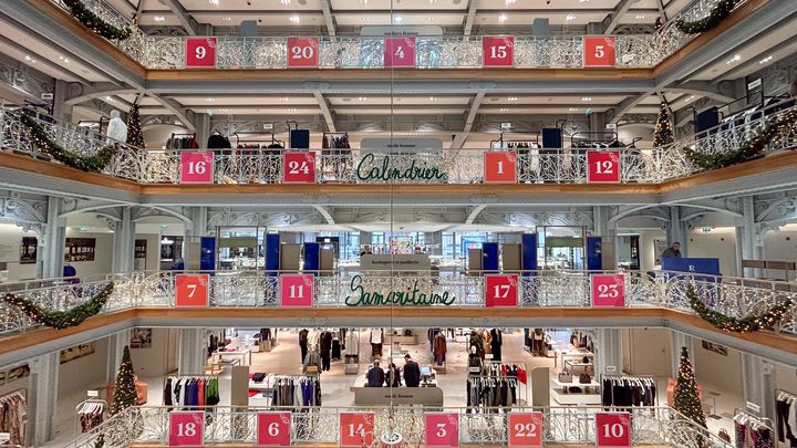 Calendrier de l'Avent géant du magasin La Samaritaine à Paris, en 2023. (LA SAMARITAINE)