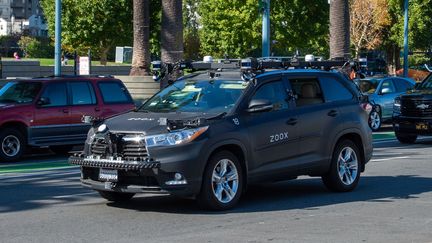 La voiture autonome de Zoox testée à San Francisco (Californie). (ANDREJ SOKOLOW / DPA)