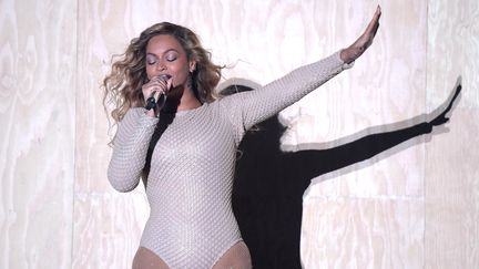 Beyonce lors d'un concert,&nbsp;le 26 septembre 2015, &agrave; Central Park &agrave; New York (Etats-Unis). (THEO WARGO / GETTY IMAGES NORTH AMERICA / AFP)