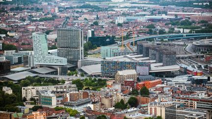 L'agglomération lilloise, ici photographiée le 9 juillet 2019, fait partie des villes françaises les moins mixtes, selon l'Insee. (JULIE SEBADELHA / HANS LUCAS / AFP)