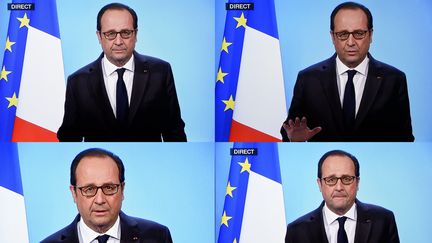 François Hollande a annoncé qu'il renonçait à se représenter à l'élection présidentielle de l'an prochain à la télévision, le 1er décembre 2016. (ALEXANDRE MARCHI / MAXPPP)