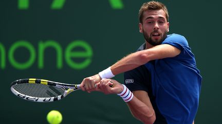 Le Fran&ccedil;ais Beno&icirc;t Paire lors de son match houleux contre son compatriote&nbsp;Micha&euml;l Llodra, le 20 mars 2013 &agrave; Miami, en Floride (Etats-Unis).&nbsp; (MIKE EHRMANN / GETTY IMAGES NORTH AMERICA / AFP)