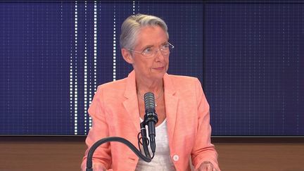 La Première ministre Elisabeth Borne, invitée du 8h30 franceinfo mercredi 9 juin 2021. (FRANCEINFO / RADIOFRANCE)