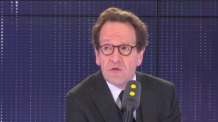 Le président du groupe LREM à l'Assemblée nationale, Gilles Le Gendre, invité de franceinfo le 27 mars 2019. (FRANCEINFO / RADIOFRANCE)