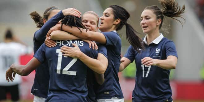 Les joueuses françaises de l'équipe de football