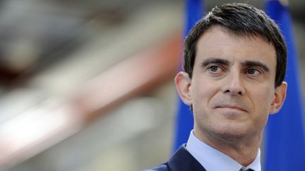 Le Premier ministre Manuel Valls &agrave; Ergu&eacute;-Gab&eacute;ric (Finist&egrave;re), le 16 janvier 2015. (FRED TANNEAU / AFP)