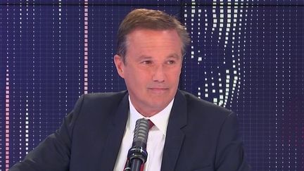 Nicolas Dupont-Aignan, député de l’Essonne, président de Debout la France, était l'invité de franceinfo le 18 mai 2021. (FRANCEINFO / RADIOFRANCE)