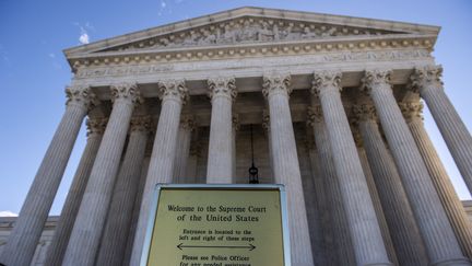 La cour suprême à Washington (Etats-Unis), le&nbsp;15 avril&nbsp;2019.
 (ERIC BARADAT / AFP)