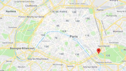 L'agression s'est produite à la sortie de la Foire du Trône, dans le 12e arrondissement de Paris. (GOOGLE MAPS)