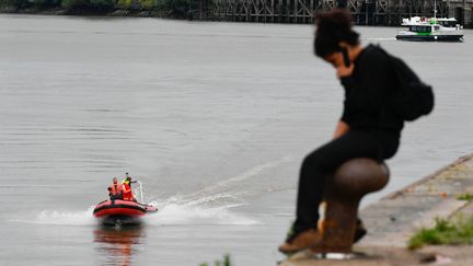 A Nantes, dans la nuit de vendredi à samedi, 14 personnes sont tombées dans la Loire.&nbsp; (FRANCK DUBRAY / MAXPPP)