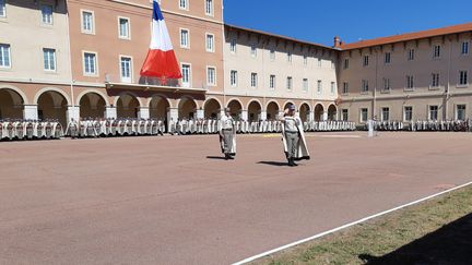 La 1er régiment de Spahis de Valence en juillet 2019.&nbsp; (NATHALIE RODRIGUES / FRANCE-BLEU DRÔME-ARDÈCHE)