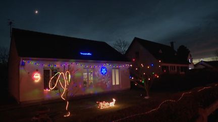 Noël : Cardonnette (Somme), un village illuminé. (Capture d'écran/France 3)