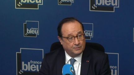 François Hollande, ancien président de la République, était l'invité de France Bleu le 13 février 2020 (capture écran). (FRANCE BLEU / RADIO FRANCE)