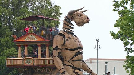 "Le Minotaure" création de la compagnie de la Machine déambule dans les rues de Toulouse&nbsp; (France 3 Occitanie)