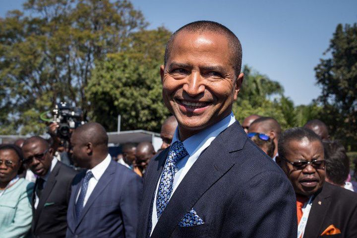 Moïse Katumbi Chapwe, ancien proche du président Kabila. Il a claqué la porte du parti au pouvoir et a démissionné de son poste de gouverneur de la province du Katanga le 29 Septembre 2015 (Photo AFP/Federico Scoppa)