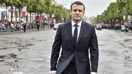 Le chef de l'Etat, Emmanuel Macron, lors de son investiture, le 14 mai 2017 à Paris.&nbsp; (ALAIN JOCARD / AFP)