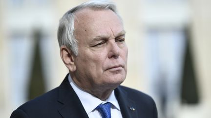 Jean-Marc Ayrault, alors ministre des Affaires étrangères, le 26 avril 2017 à Paris. (STEPHANE DE SAKUTIN / AFP)