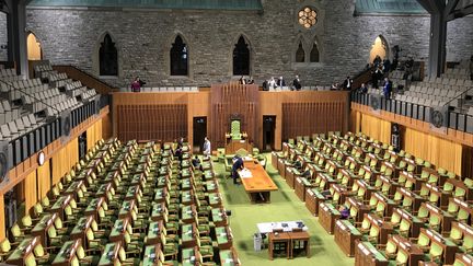 La Chambre des communes du Canada, à Ottawa, le 15 janvier 2019. (MICHEL COMTE / AFP)