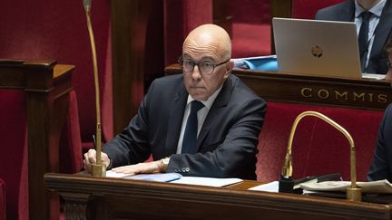 Eric Ciotti, president of the Les Républicains party, at the National Assembly, in Paris, December 7, 2023. (MAGALI COHEN / HANS LUCAS / AFP)